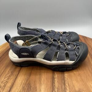 Keen Newport H2 Sandals Womens Size 6 Athletic Sport Navy Blue White Stripes